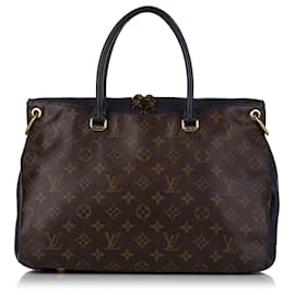Louis Vuitton-Louis Vuitton Brown Monogram Pallas-Brown,Blue