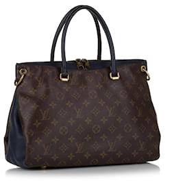 Louis Vuitton-Louis Vuitton Brown Monogram Pallas-Brown,Blue