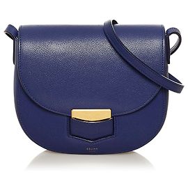 Céline Borsa a tracolla Trotteur blu Celine Blu