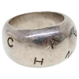 Chanel-CHANEL Ring metal Silver CC Auth yk5780-Silvery
