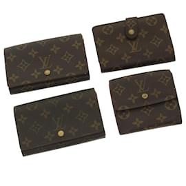 Louis Vuitton-LOUIS VUITTON Monogram Wallet 4Set LV Auth ar8621-Other