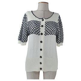 Autre Marque Cárdigan Anthropologie Marfil de Algodón Multicolor