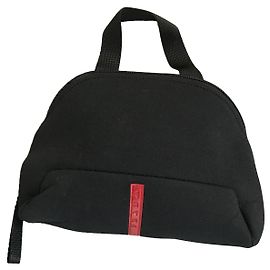 Prada Clutch Bag Black Neoprene Style Black