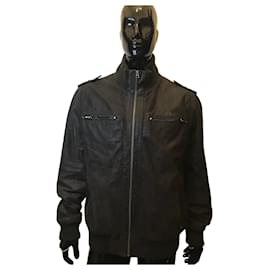 Autre Marque Leather jacket chocolate brown Dark brown