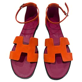 Hermès-Sandals-Orange