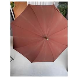 Hermès-Vintage Umbrella / Parasol Hermes paris-Brown