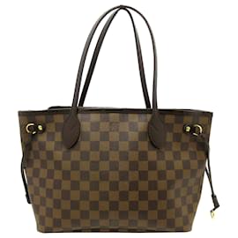 Louis Vuitton-Louis Vuitton Brown Damier Ebene Neverfull PM-Marron