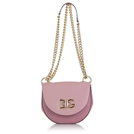 Dolce & Gabbana-Dolce&Gabbana Pink Wifi Leather Shoulder Bag-Pink