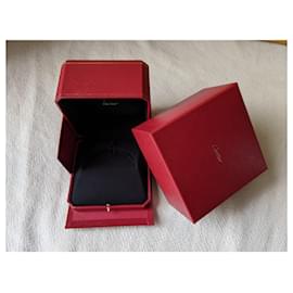 Cartier-Brazalete Love Juc caja forrada y bolsa de papel-Roja