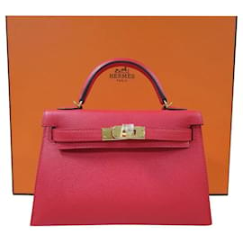 Hermès-Hermes Kelly Mini II-Rouge