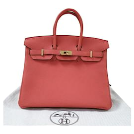 Hermès-HERMES BIRKIN 25 Bag-Red