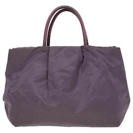 Prada-PRADA Hand Bag Nylon Purple Auth jk3011-Purple