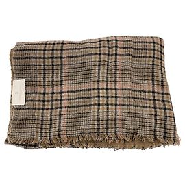Brunello Cucinelli Gran estola Príncipe de Gales Multicolor