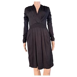 Bcbg Max Azria Black Silk Dress Black