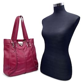 Céline-Pink Purple Leather Tote Shoulder Bag with Spheres-Pink