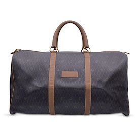 Christian Dior Vintage Monogramm Reise Unisex Weekender Reisetasche Grau