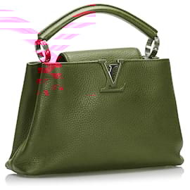 Louis Vuitton-Louis Vuitton Red Taurillon Capucines BB-Red