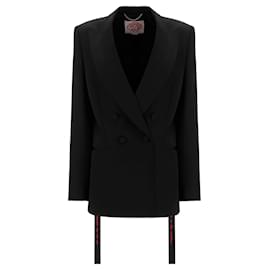 Stella Mc Cartney-Stella McCartney Luisa Double-Breasted Blazer-Black