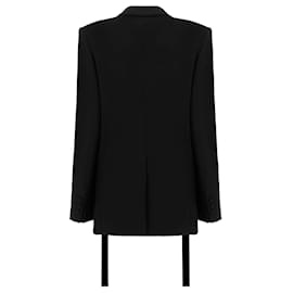 Stella Mc Cartney-Stella McCartney Luisa Double-Breasted Blazer-Black