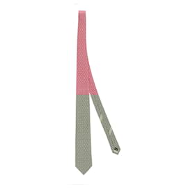 Salvatore Ferragamo-Salvatore Ferragamo Rabbit Print Silk Tie-Pink