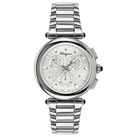 Salvatore Ferragamo-Montre Salvatore Ferragamo Idillio Chrono Bracelet-Argenté