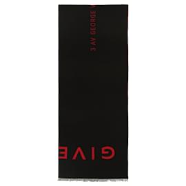 Givenchy-Givenchy Address Logo Wool Scarf-Multiple colors