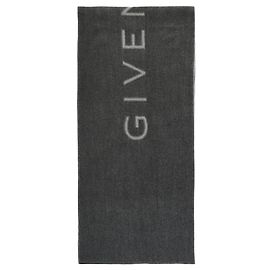 Écharpe en laine à logo Givenchy Gris