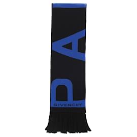 Sciarpa da calcio con frange logo Givenchy Nero