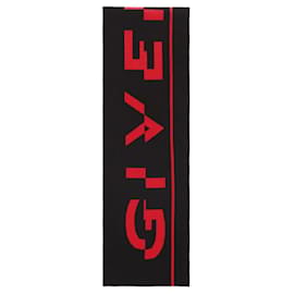 Givenchy-Givenchy Logo Fringe Football Scarf-Multiple colors