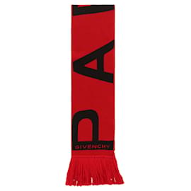 Sciarpa da calcio con frange logo Givenchy Nero