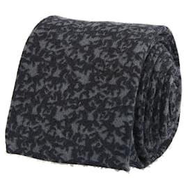 Salvatore Ferragamo-Salvatore Ferragamo Horse Pattern Wool Tie-Blue
