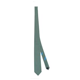 Salvatore Ferragamo-Salvatore Ferragamo Dolphin Print Silk Tie-Green