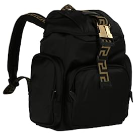Versace-Mochila Versace com Alça Logo-Preto