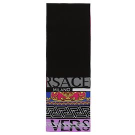 Sciarpa rinascimentale Versace Medusa Nero