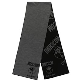 Moschino-Moschino Wool Logo Scarf-Multiple colors