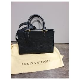 Louis Vuitton-Bolso Louis Vuitton Sully PM en cuero negro-Negro
