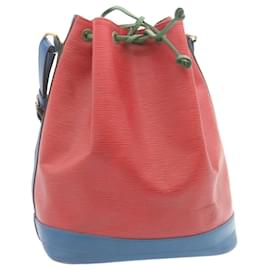 Louis Vuitton-LOUIS VUITTON Epi Noe Tricolor Shoulder Bag Red Blue Green M44082 LV Auth 34887-Red,Blue,Green