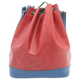 Louis Vuitton-LOUIS VUITTON Epi Noe Tricolor Shoulder Bag Red Blue Green M44082 LV Auth 34887-Red,Blue,Green