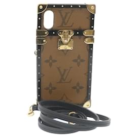 Louis Vuitton-LOUIS VUITTON Monogram reverse Eye Trunk iPhoneX Case M62619 LV Auth 35061-Otro