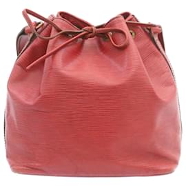 Louis Vuitton-LOUIS VUITTON Epi Petit Noe Shoulder Bag Red M44107 LV Auth 35009-Red