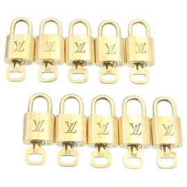 Louis Vuitton-Louis Vuitton padlock 10Set Gold Tone LV Auth 35044-Other