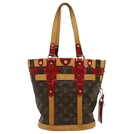 Louis Vuitton-LOUIS VUITTON Monogram Neo Bucket Tote Bag Red M95613 LV Auth 34721-Red,Monogram