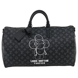 Louis Vuitton-LOUIS VUITTON Monogram Eclipse Vivienne Keepall 50 Boston Bag M43683 auth 34733a-Other