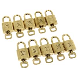 Louis Vuitton-Louis Vuitton padlock 10Set Gold Tone LV Auth 34737-Other