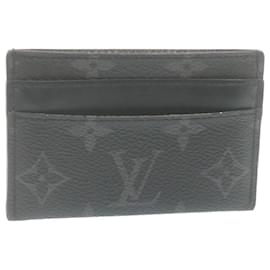 Louis Vuitton-LOUIS VUITTON Monogram Eclipse Porte Cartes lined Card Case M62170 auth 34687-Other