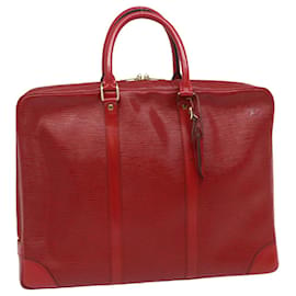 Louis Vuitton-LOUIS VUITTON Epi PorteDocuments Voyage Business Bag Red M54477 LV Auth 34715-Red