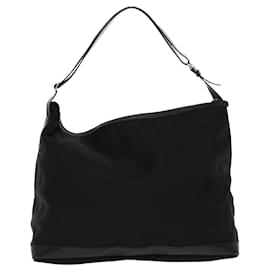 Gucci-GUCCI Shoulder Bag Canvas Black Auth ar8657-Black