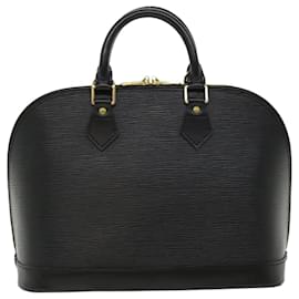 Louis Vuitton-LOUIS VUITTON Epi Alma Hand Bag Black M52142 LV Auth yk5729-Black