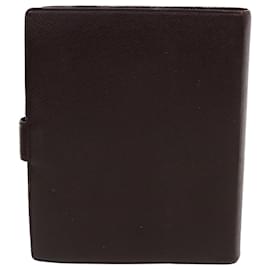 Louis Vuitton-LOUIS VUITTON Taiga Leather Agenda GM Day Planner Cover Acajou R20414 auth 34350-Other