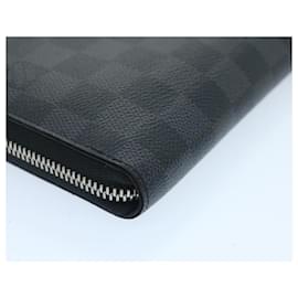Louis Vuitton-LOUIS VUITTON Damier Graphite Zippy Organizer NM Long Wallet N60111 auth 35158-Other